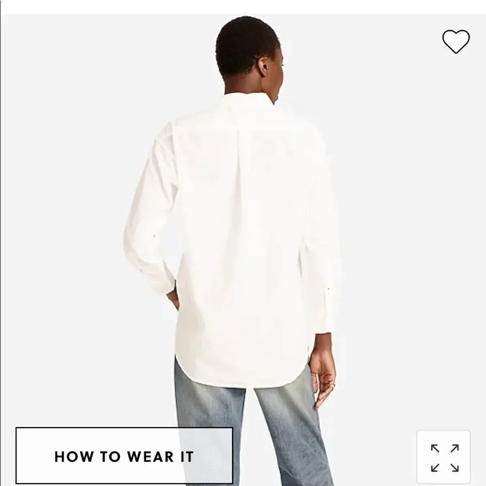 J. Crew Relaxed-fit washed cotton poplin shirt - Picture 2 of 4